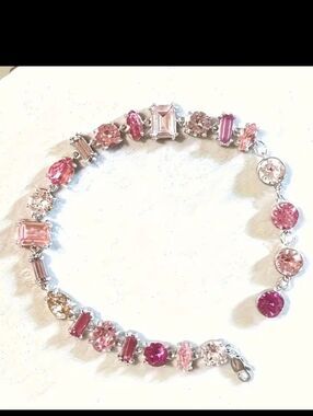 Pink Rhinestone Bracelet